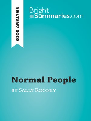 cover image of Normal People by Sally Rooney (Book Analysis)